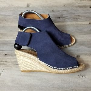 275 Central Quai Suede Leather Wedge Espadrille Sandals